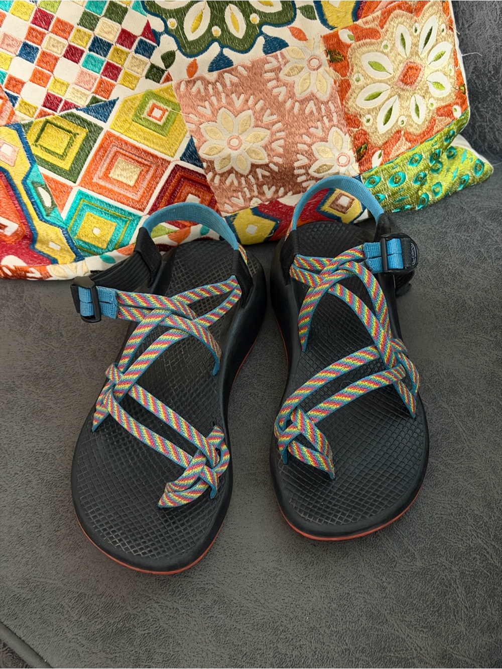 Chaco Rainbow Strap Black Sport Sandals